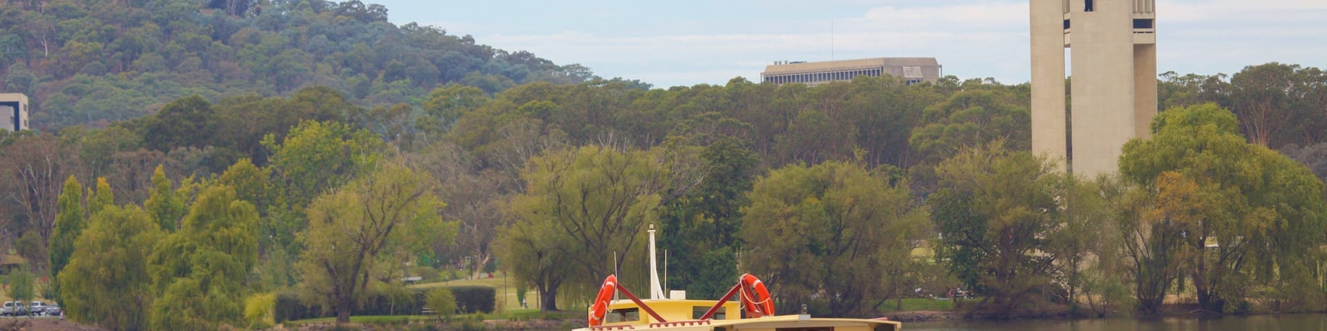 National Carillon which includes a lake or waterhole and a ferry