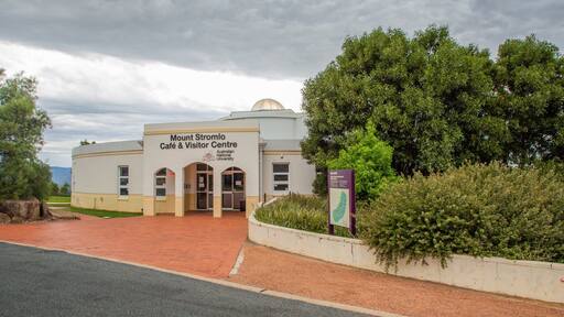 Mount Stromlo Observatory featuring signage