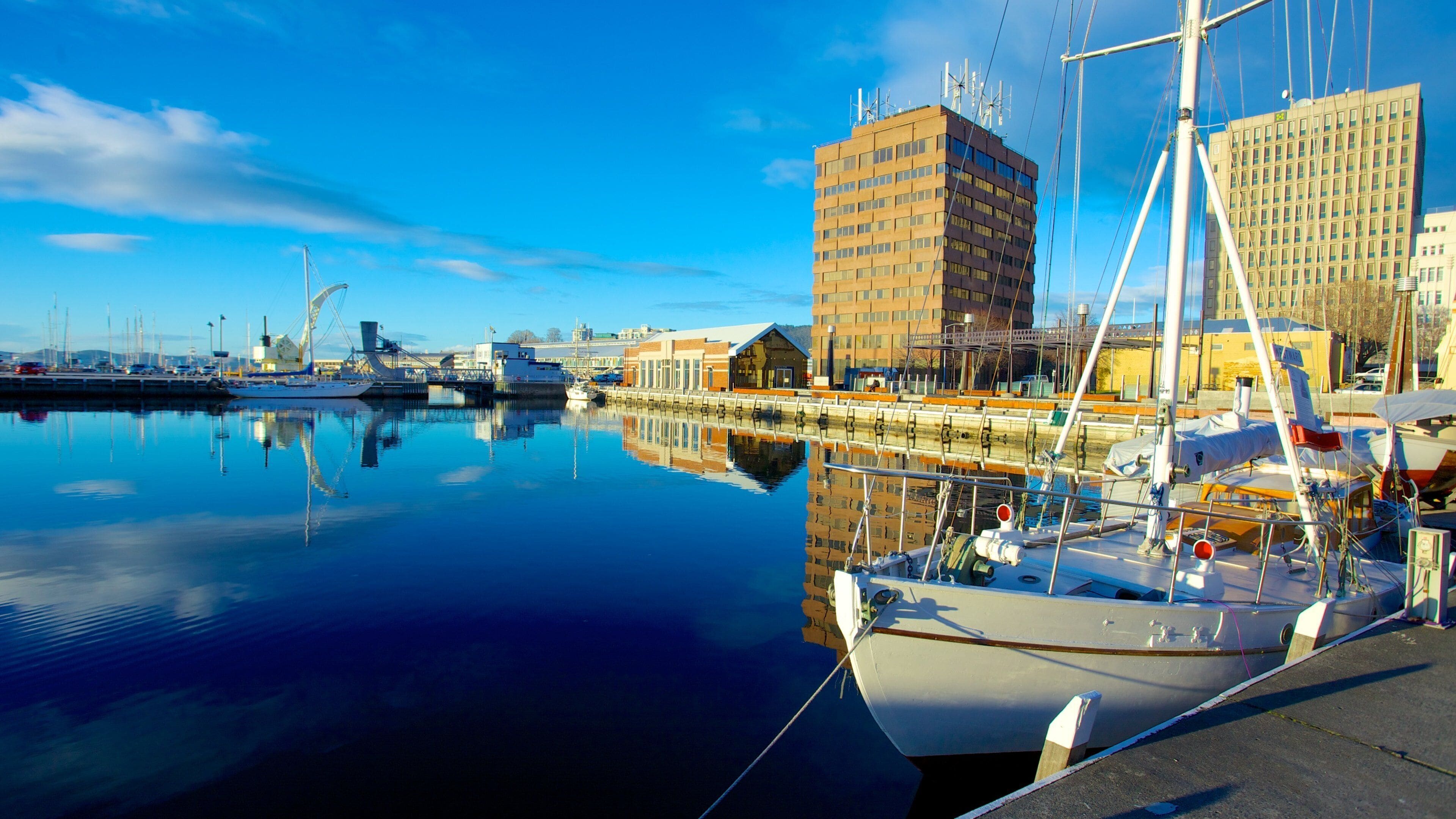 Constitution Dock which includes central business district, boating and a marina