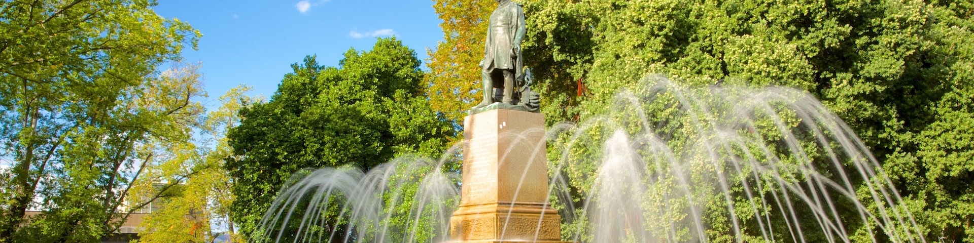 Franklin Square featuring a fountain and a square or plaza