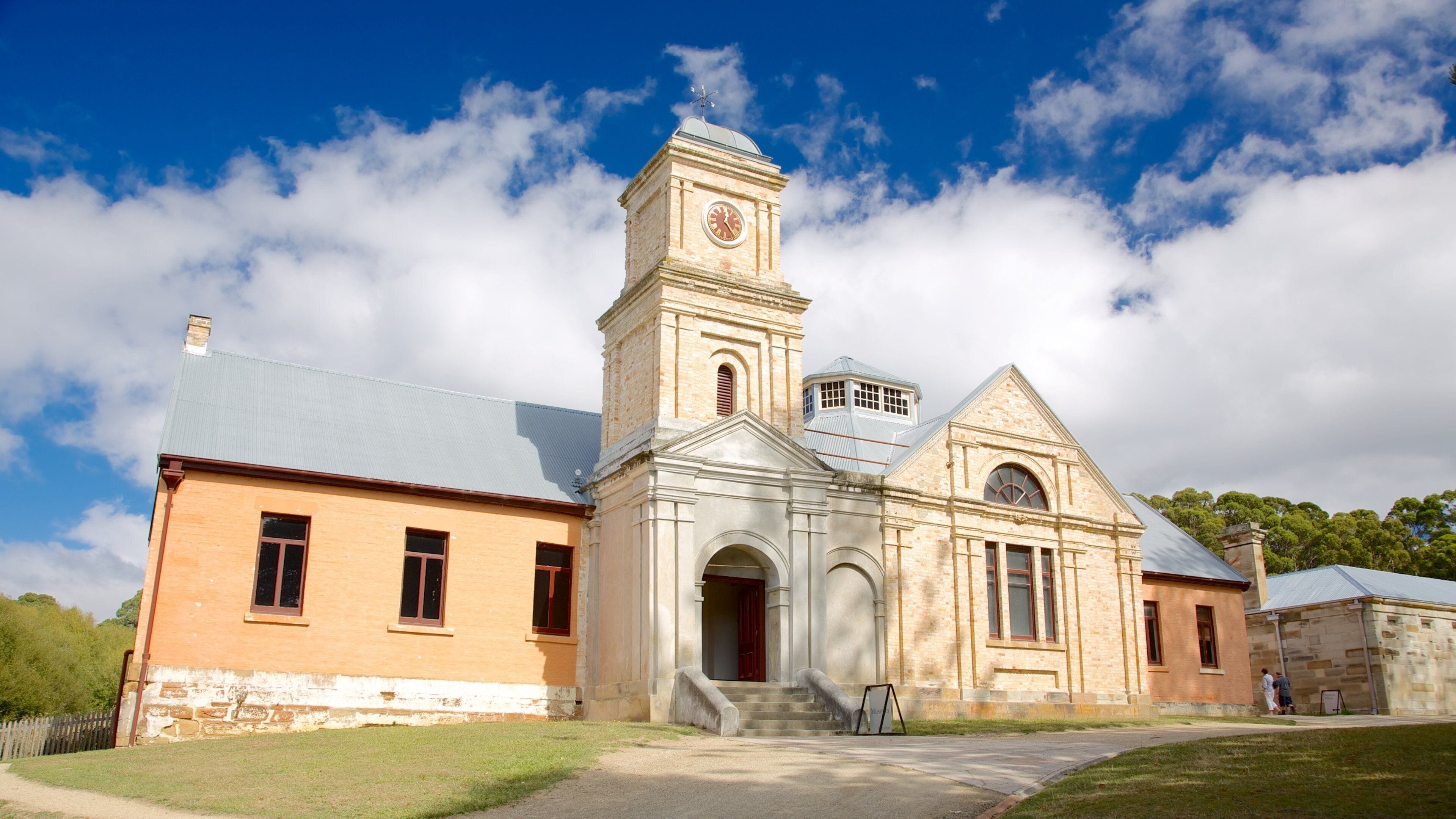 Port Arthur Historic Site que incluye una iglesia o catedral y patrimonio de arquitectura
