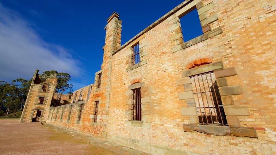 Port Arthur Historic Site featuring chateau or palace, heritage elements and building ruins