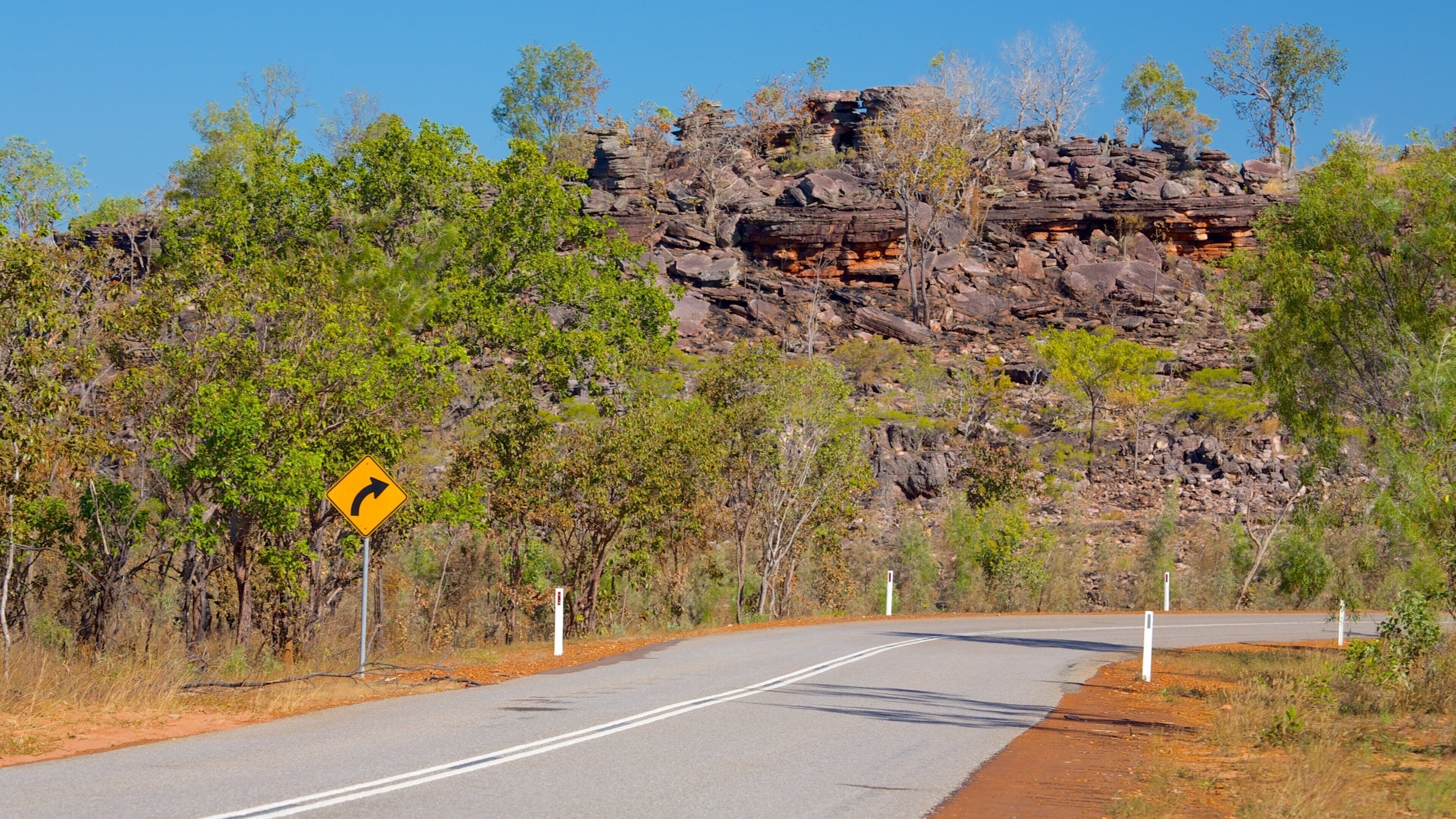 Litchfield National Park which includes signage and landscape views