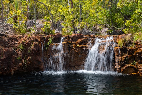 Litchfield National Park showing a cascade and a lake or waterhole