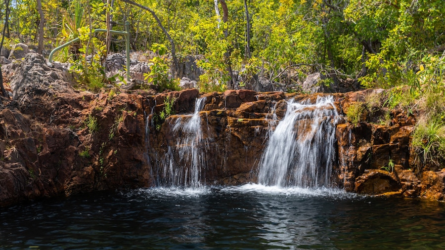 Litchfield National Park showing a cascade and a lake or waterhole