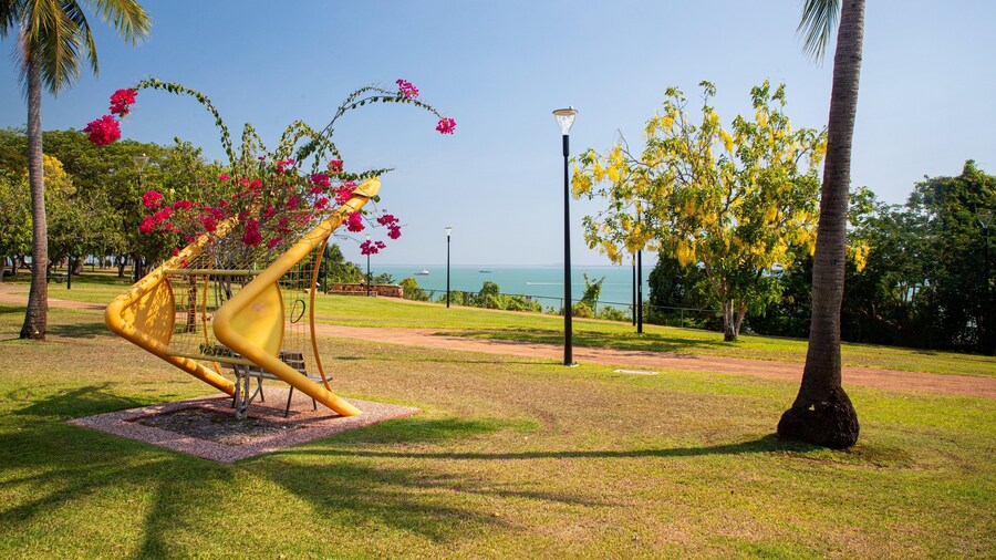 Bicentennial Park showing a park and wildflowers