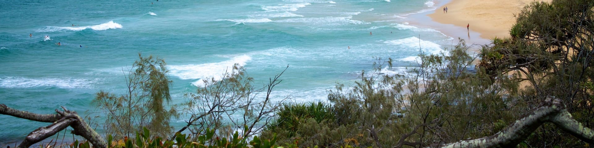 Kawana Beach showing a sandy beach and landscape views