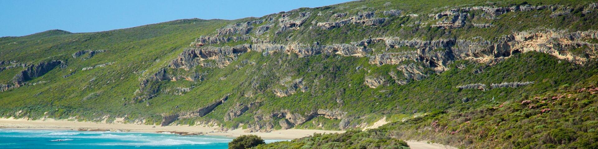 Playa de Conto ofreciendo una bahía o puerto, una playa de arena y vistas generales de la costa