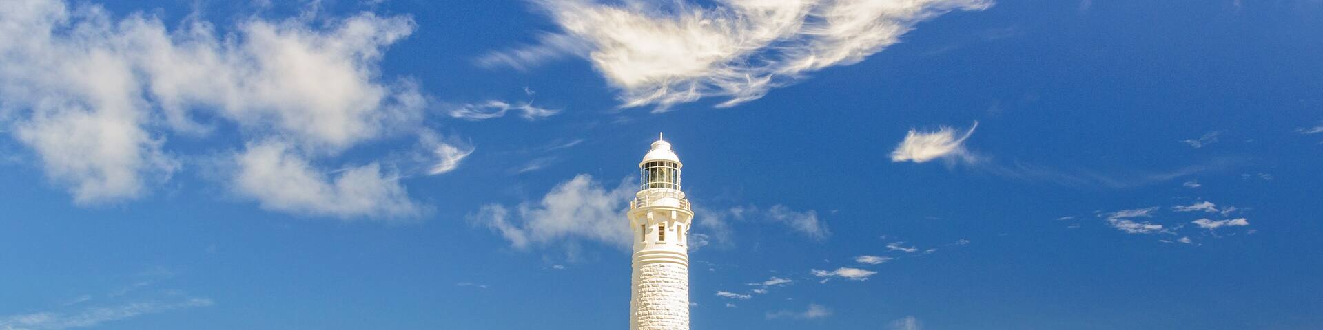 Cape Leeuwin Lighthouse is on the most south-westerly mainland point of the Australian continent - Augusta, WA, Australia