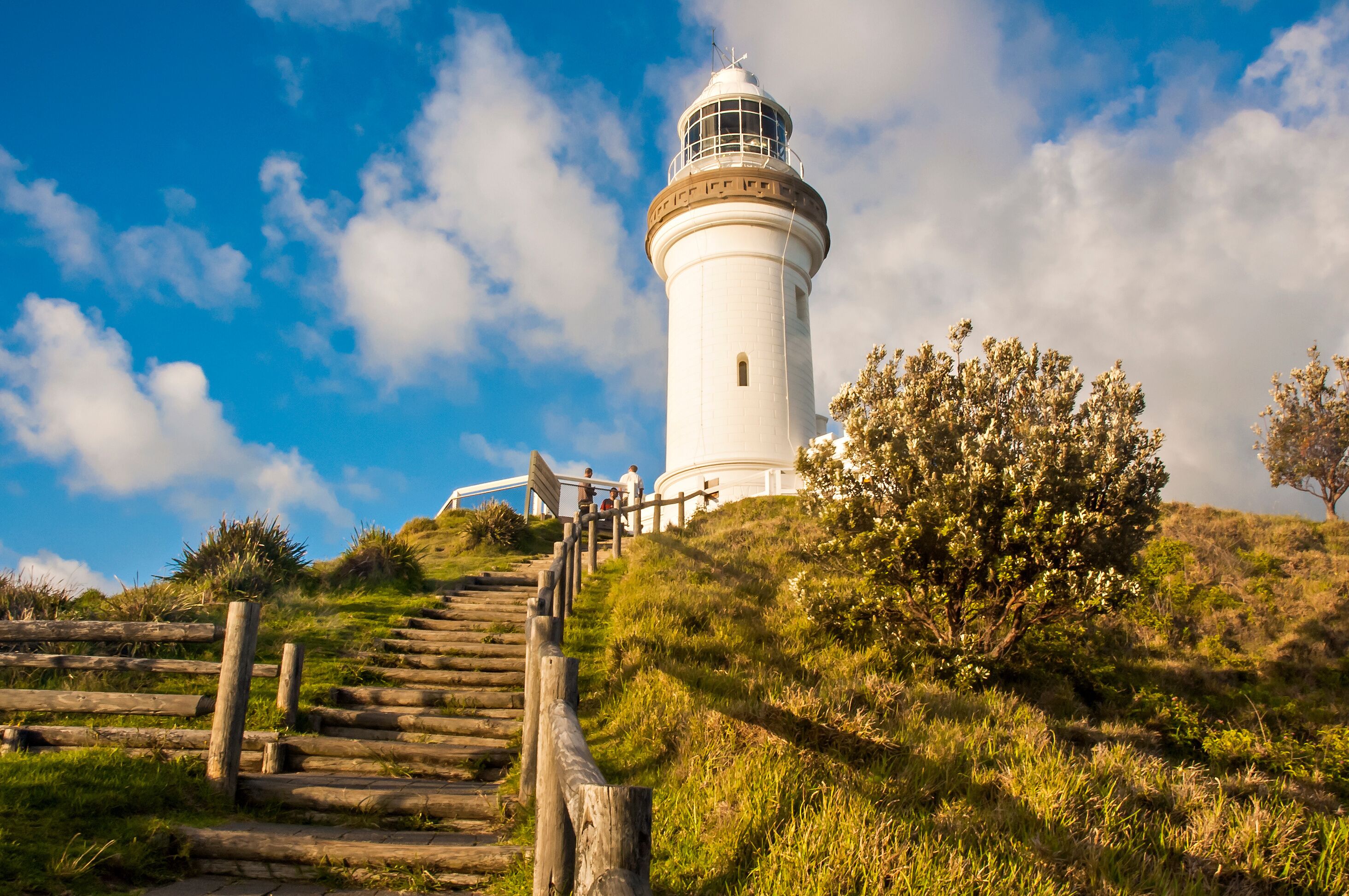 Morning view of Byron Bay Lighthouse, the most eastern mainland of Australia, New South Wales, Australia.