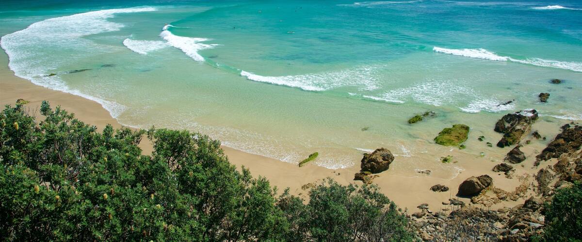 Wategos Beach featuring a beach