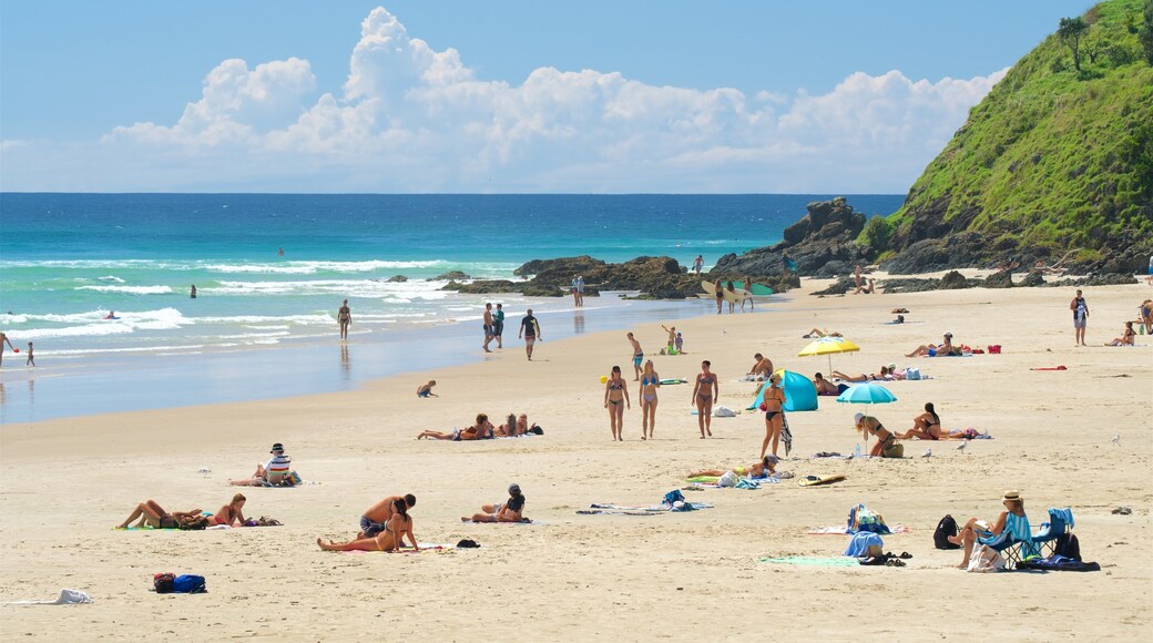Wategos Beach featuring a sandy beach