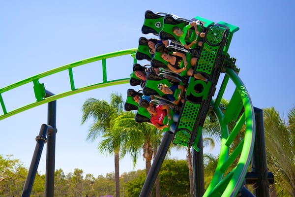 Movie World showing rides