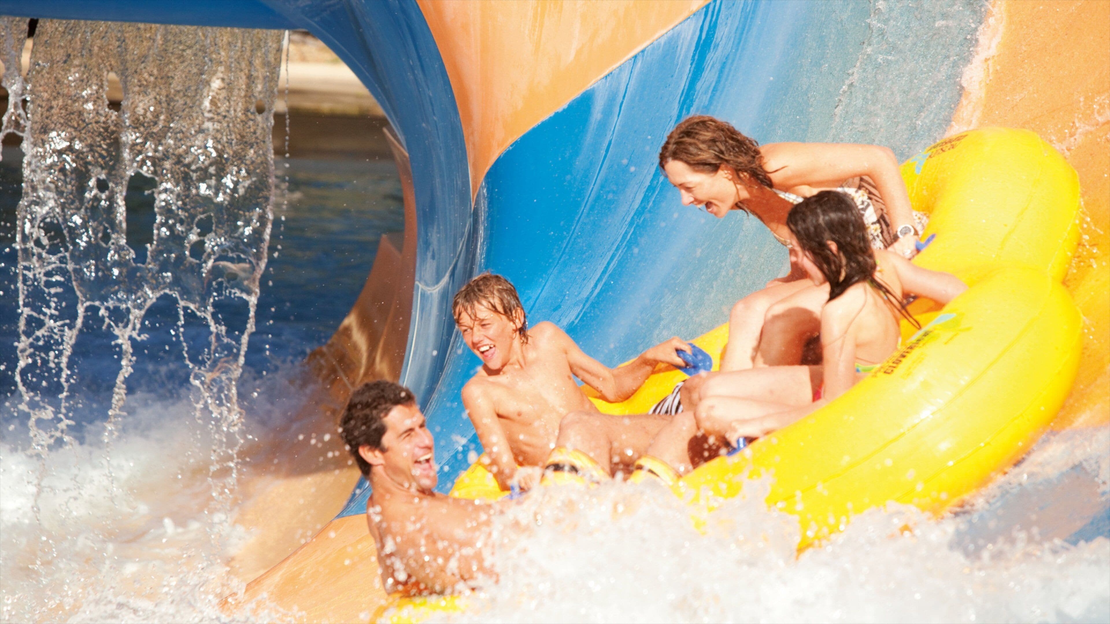 Wet\'n\'Wild Water World which includes a pool, a waterpark and rides