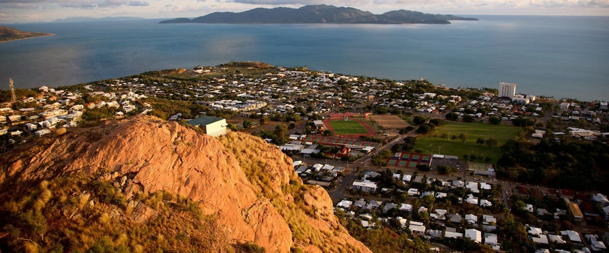 Castle Hill which includes a city and general coastal views