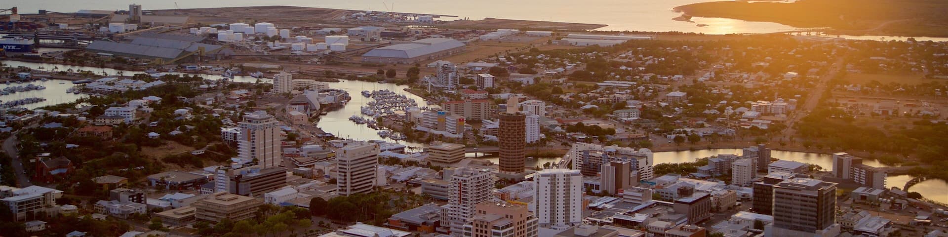 Castle Hill featuring landscape views, a city and a sunset
