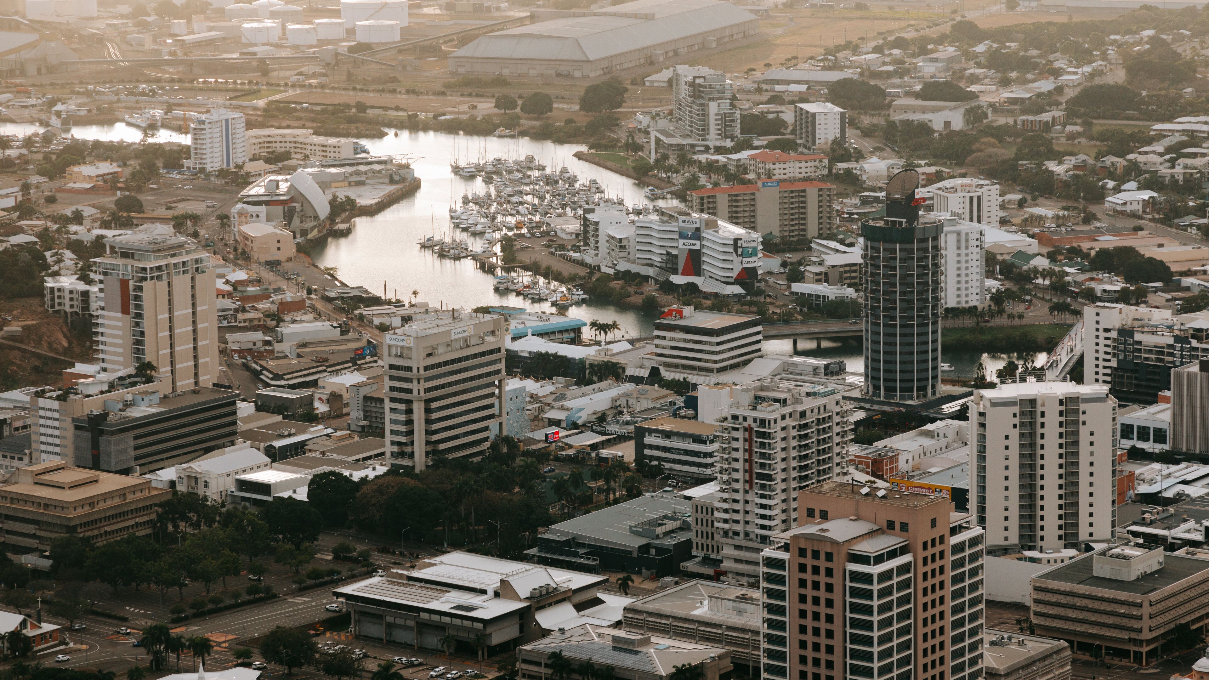 Castle Hill which includes landscape views and a city