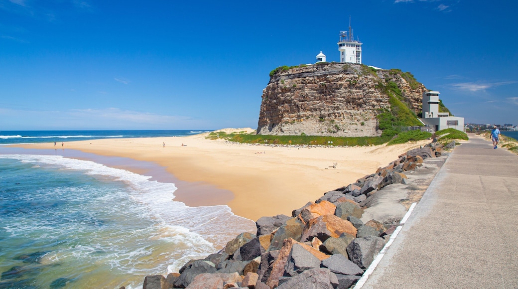 Nobbys Head Beach featuring general coastal views and a beach