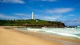 Wollongong South Beach featuring a beach and general coastal views