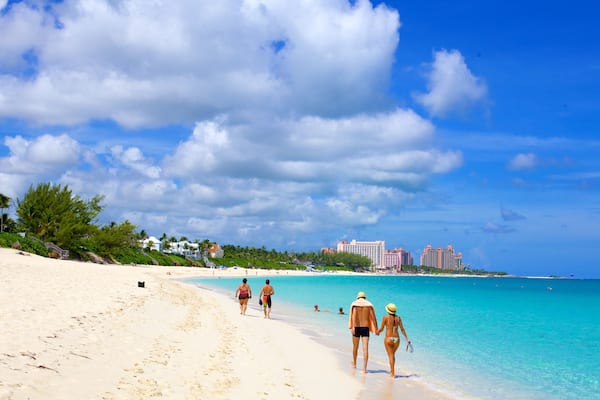 Cabbage Beach das einen Schwimmen, Landschaften und Küstenort
