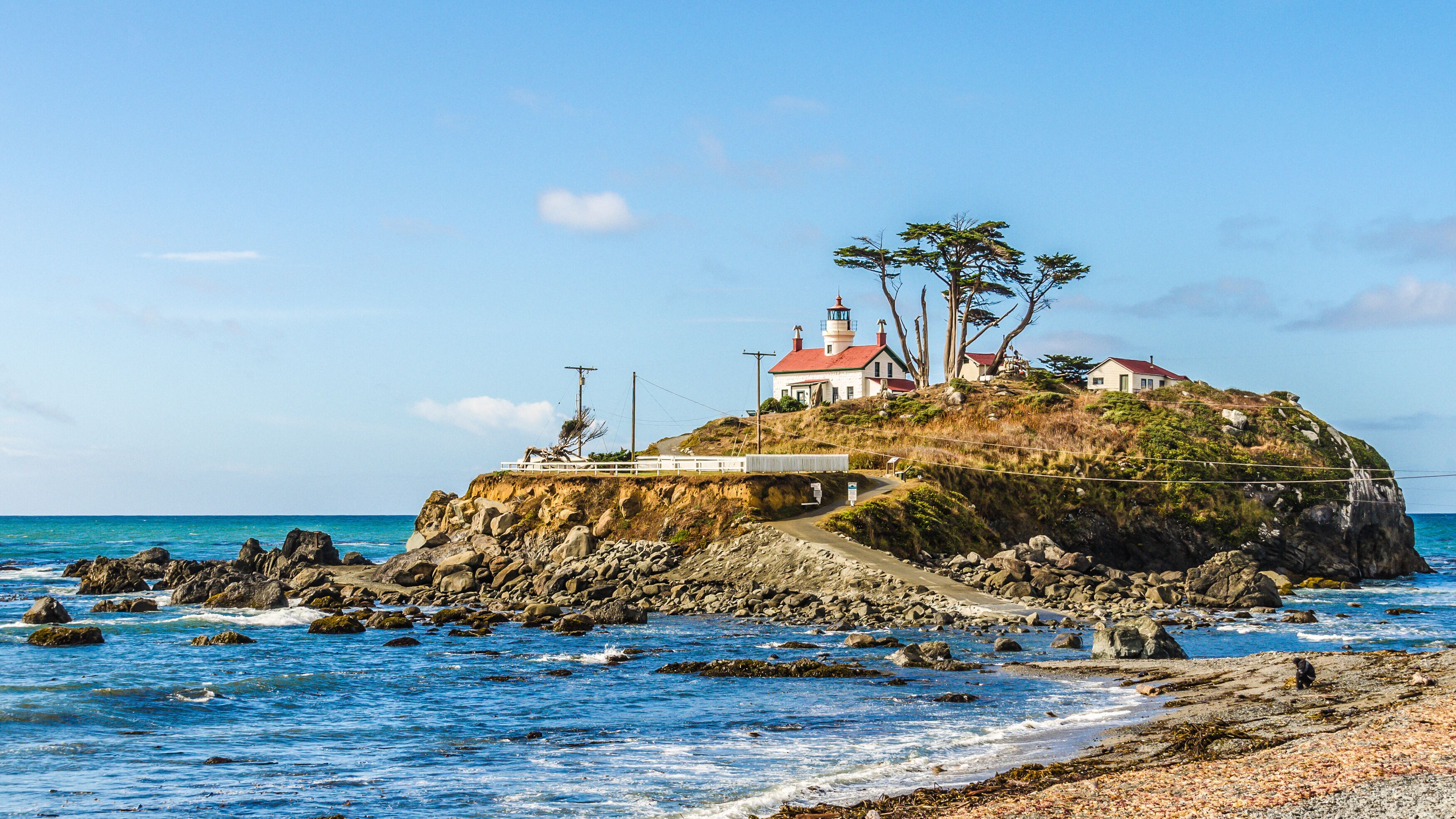 Battery Point Lighthouse in Crescent City Kalifornien USA