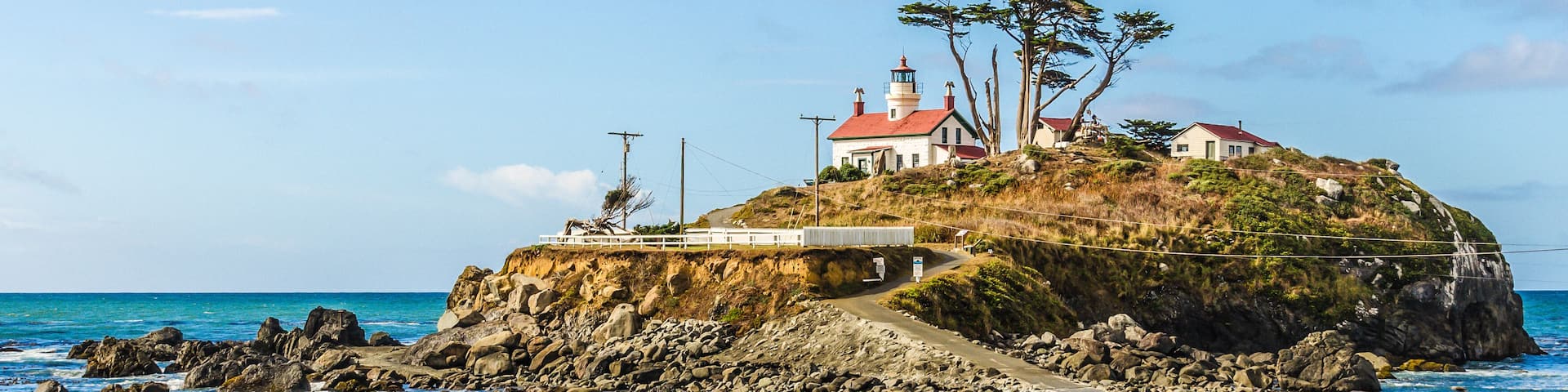 Battery Point Lighthouse in Crescent City Kalifornien USA