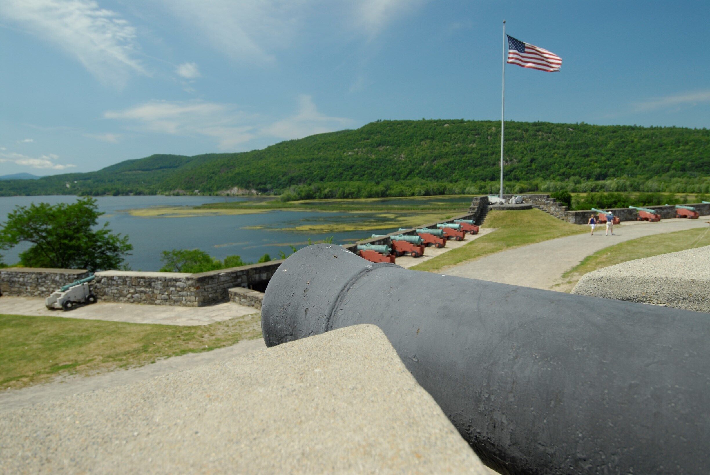 Looking out on Lake Champlain from the New York side. 