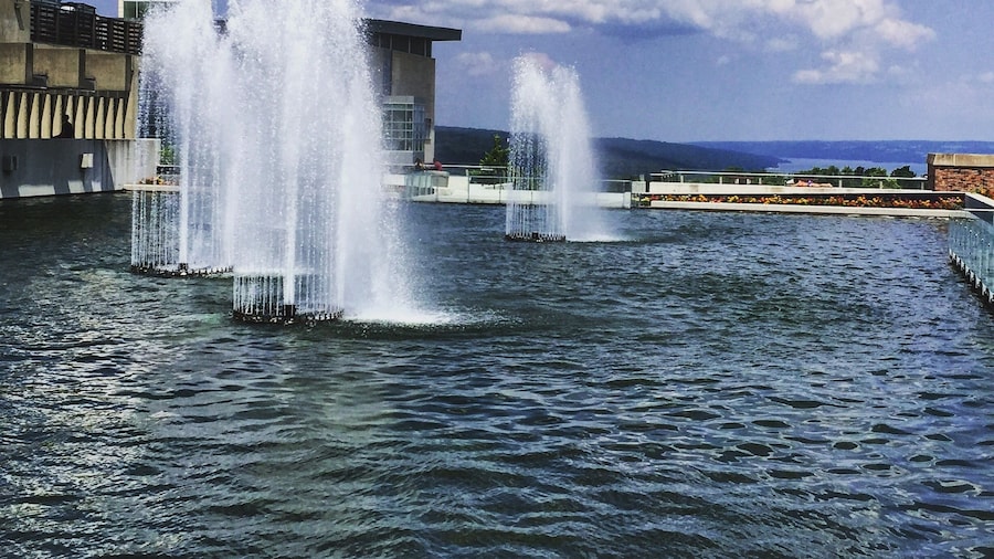 Views of Cayuga Lake are beautiful from campus. One of nicest visitors centers I've seen.