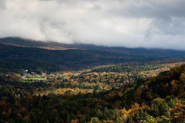 Catskills, NY Hunter Mountain OCTOBER early Fall Autumn Leaves Foliage