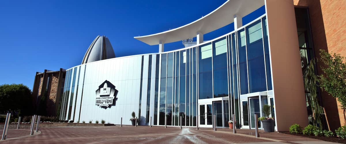 Pro Football Hall of Fame which includes modern architecture