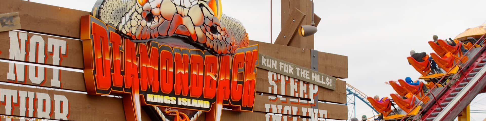 Kings Island showing art, outdoor art and rides