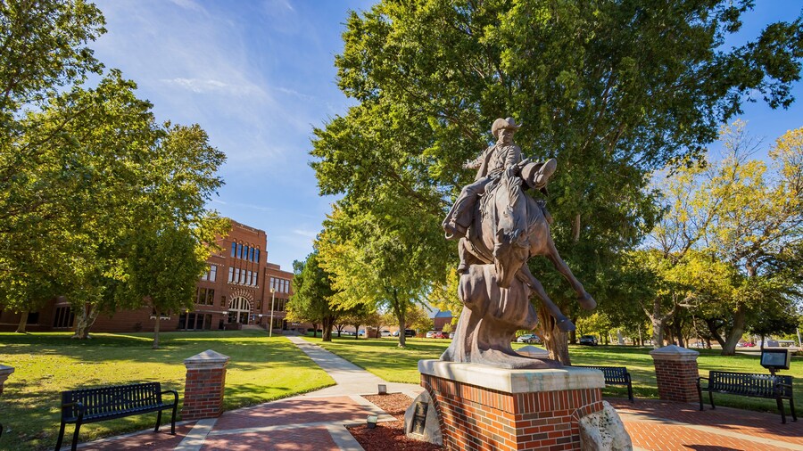 Sunny view of the campus of Northwestern Oklahoma State University