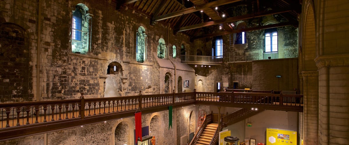 Norwich Castle showing interior views