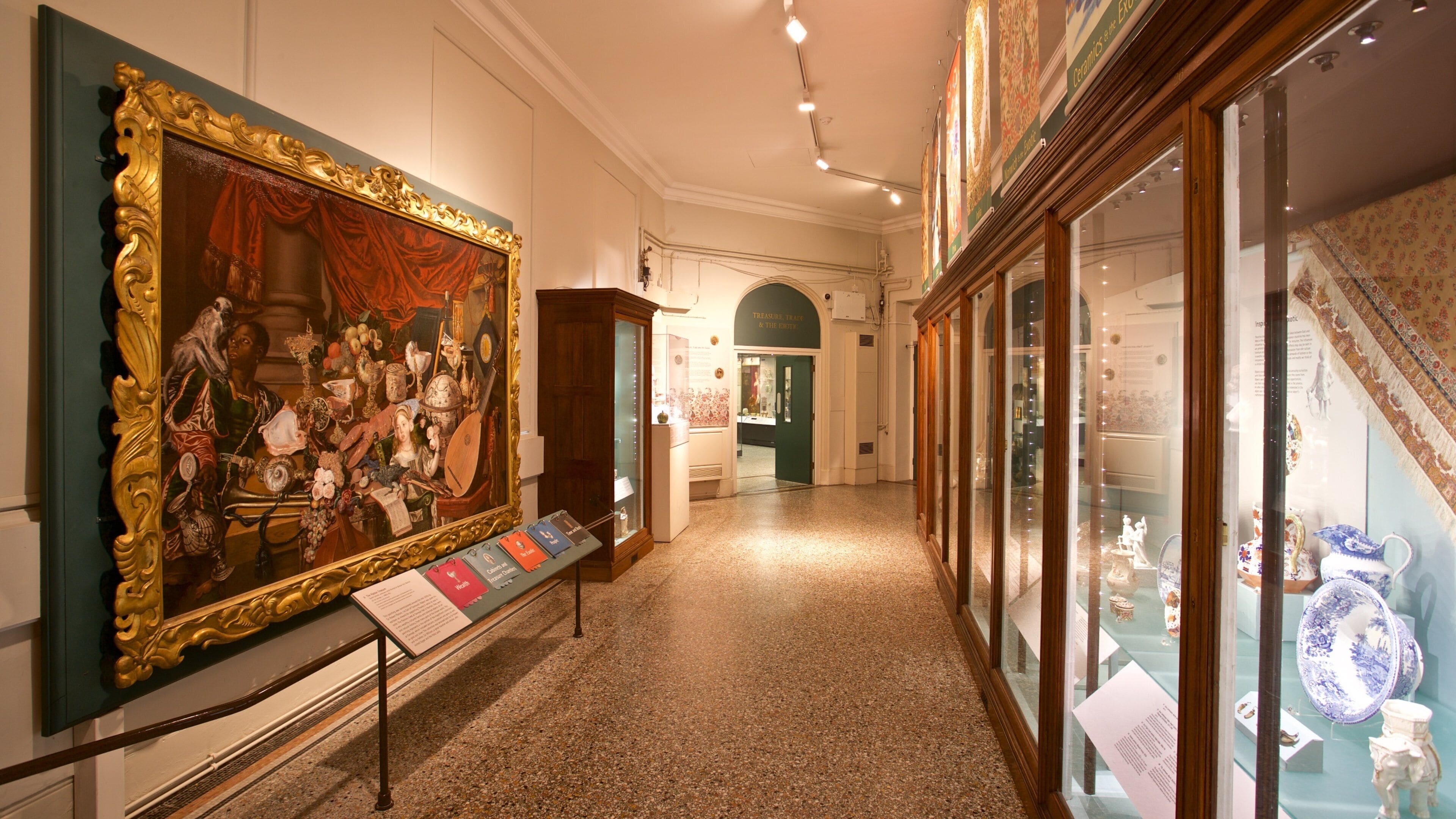 Norwich Castle featuring interior views and art