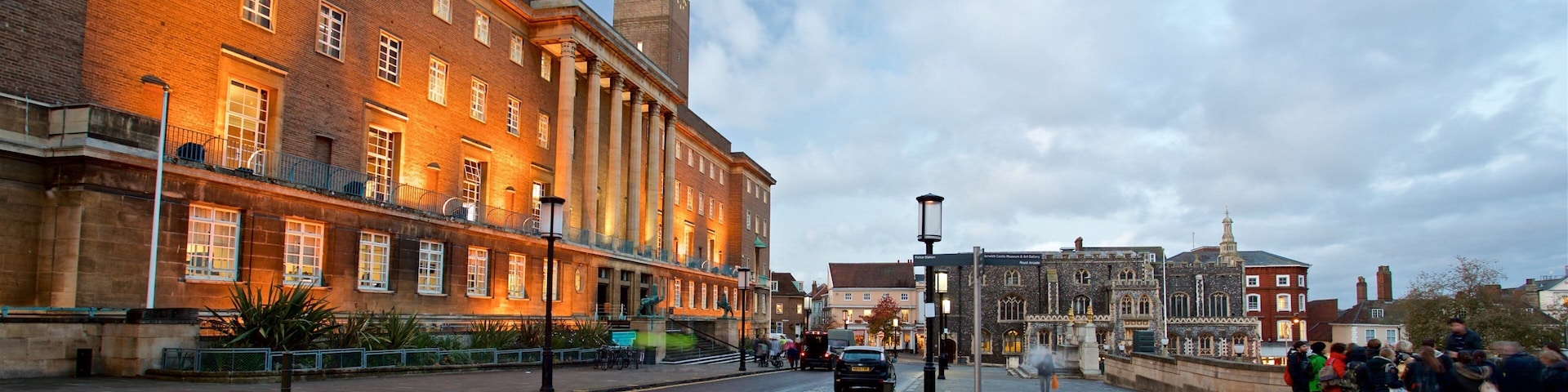 Norwich City Hall which includes heritage architecture