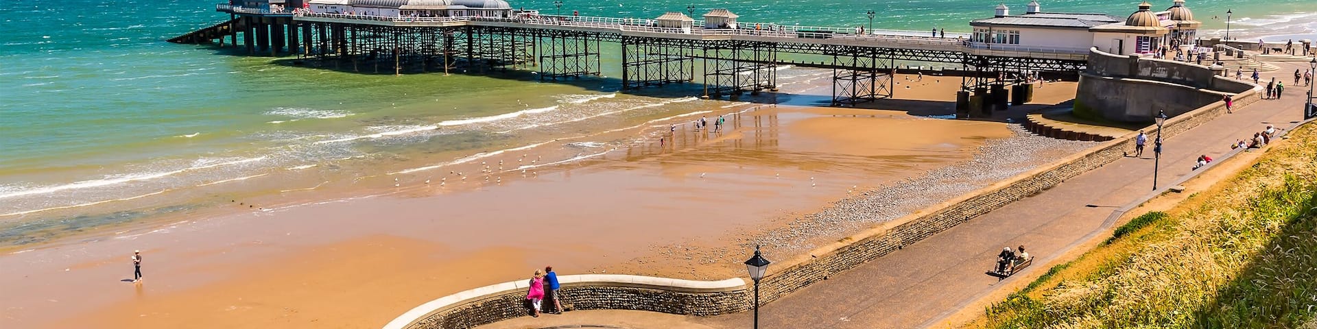 A view of the promenade and pier at Sheringham, Norfolk, UK, Shutterstock ID 1143612353, Purchase Order: -