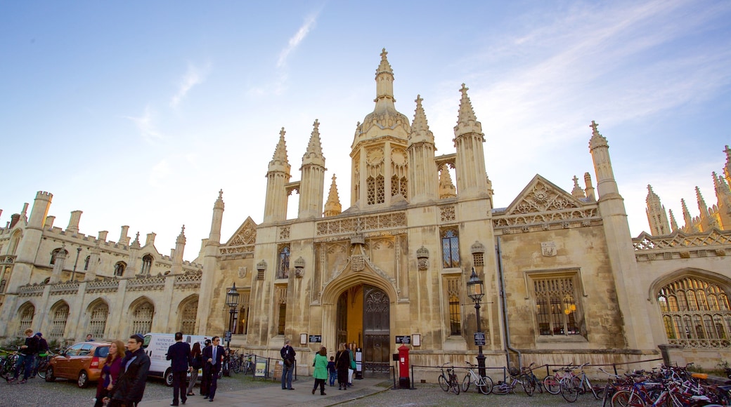 King\'s College Chapel showing heritage architecture, heritage elements and a church or cathedral