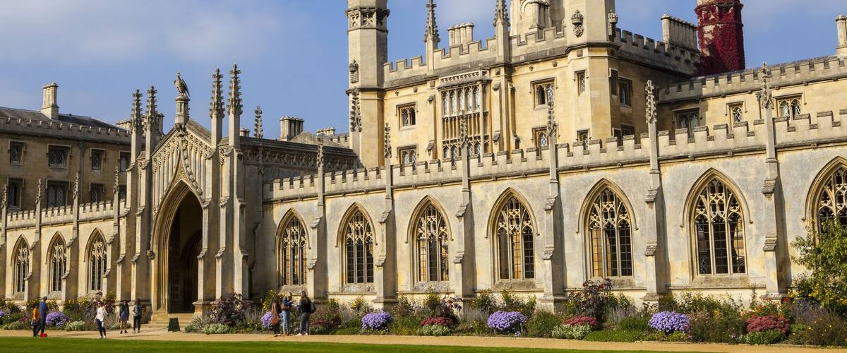 A view of the magnificent St. Johns College in Cambridge, UK.
