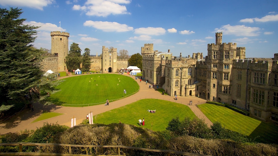 Warwick Castle which includes views, a castle and heritage architecture
