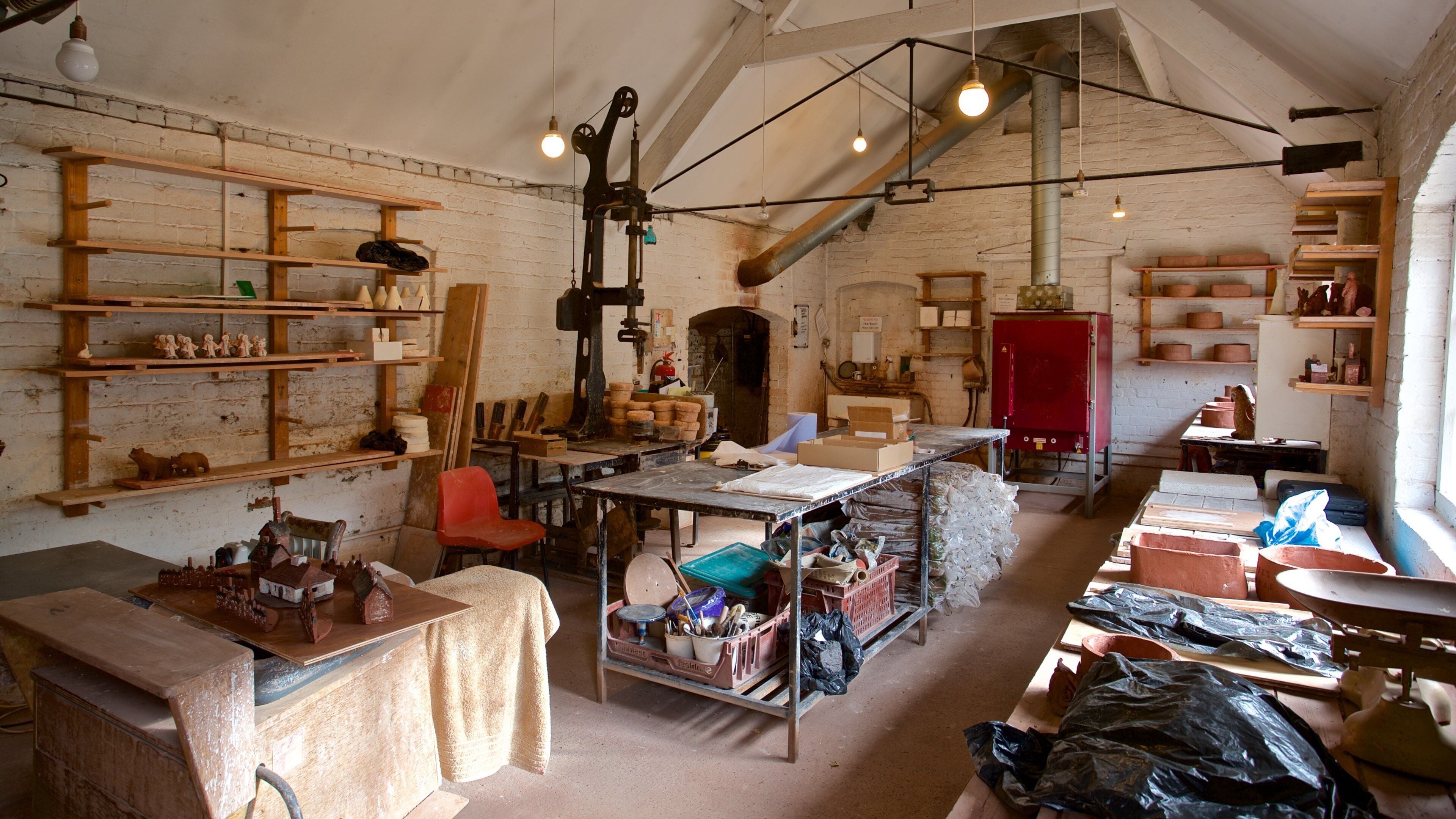 Coalport porselensmuseum som inkluderer innendørs