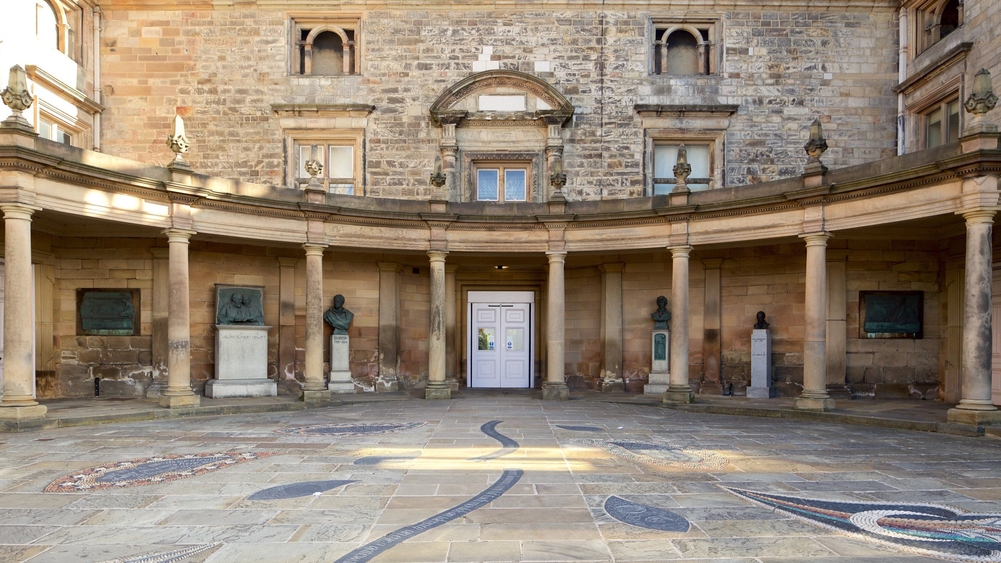 Nottingham Castle featuring château or palace and heritage elements