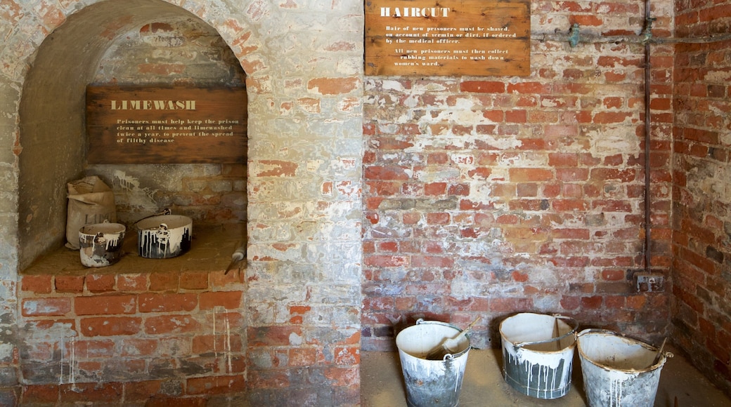 Galleries of Justice fasiliteter samt kulturarv og innendørs