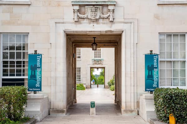 University of Nottingham which includes signage and heritage elements