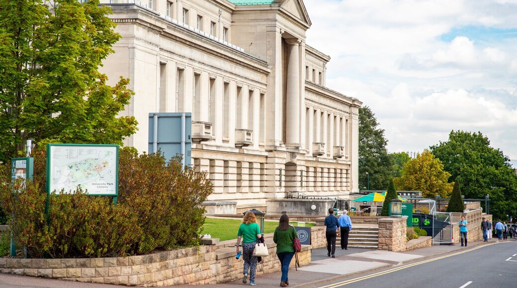 University of Nottingham featuring street scenes and heritage elements