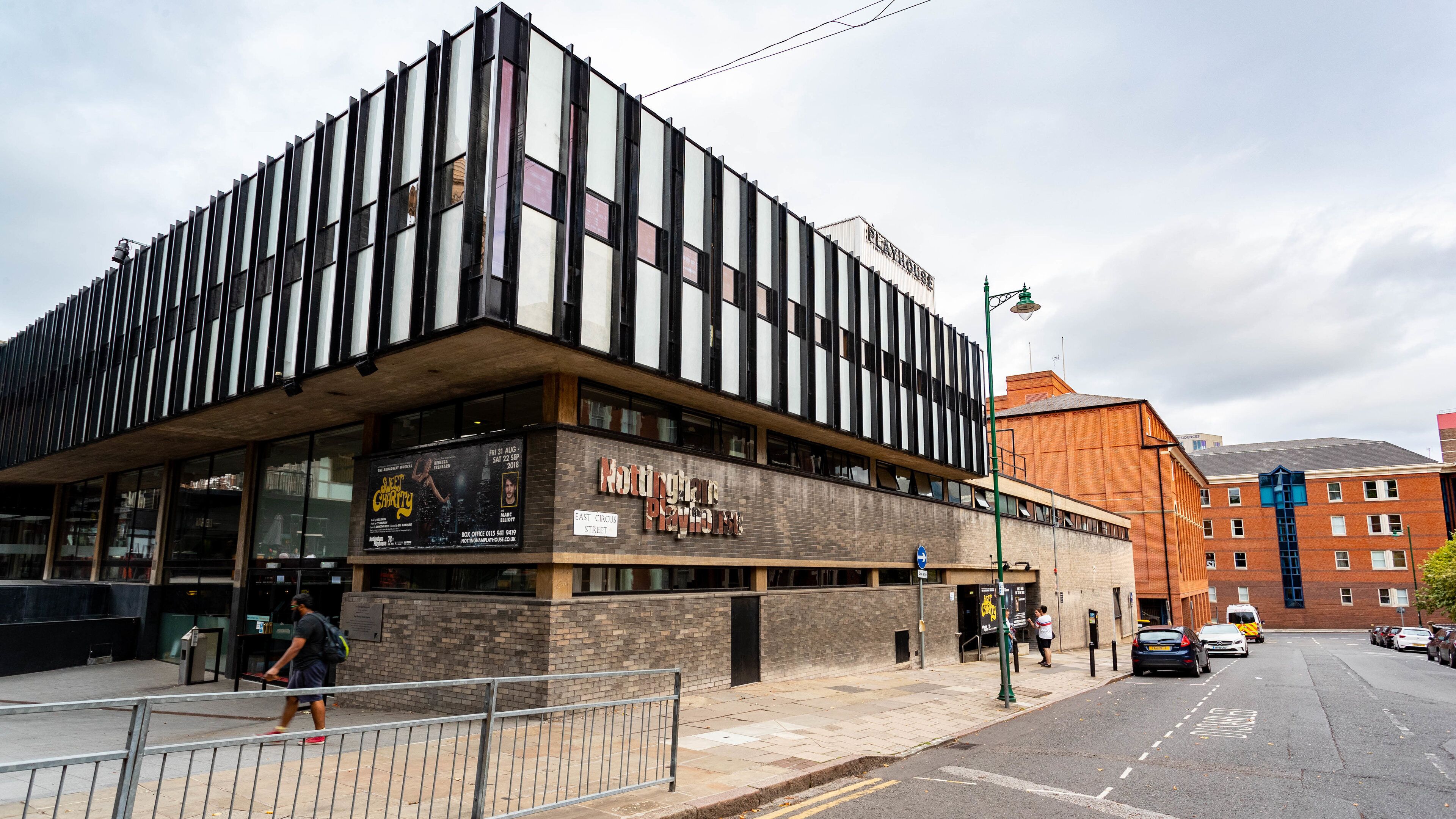 Nottingham Playhouse featuring signage