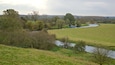 Fotheringhay Castle featuring tranquil scenes, a river or creek and landscape views