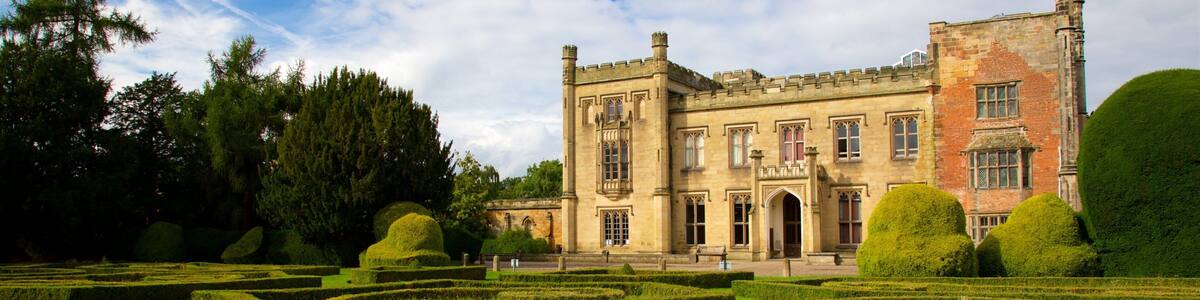 Elvaston Castle which includes a garden, heritage architecture and a castle