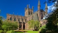 Cathédrale de Chester montrant église ou cathédrale, parc et patrimoine architectural