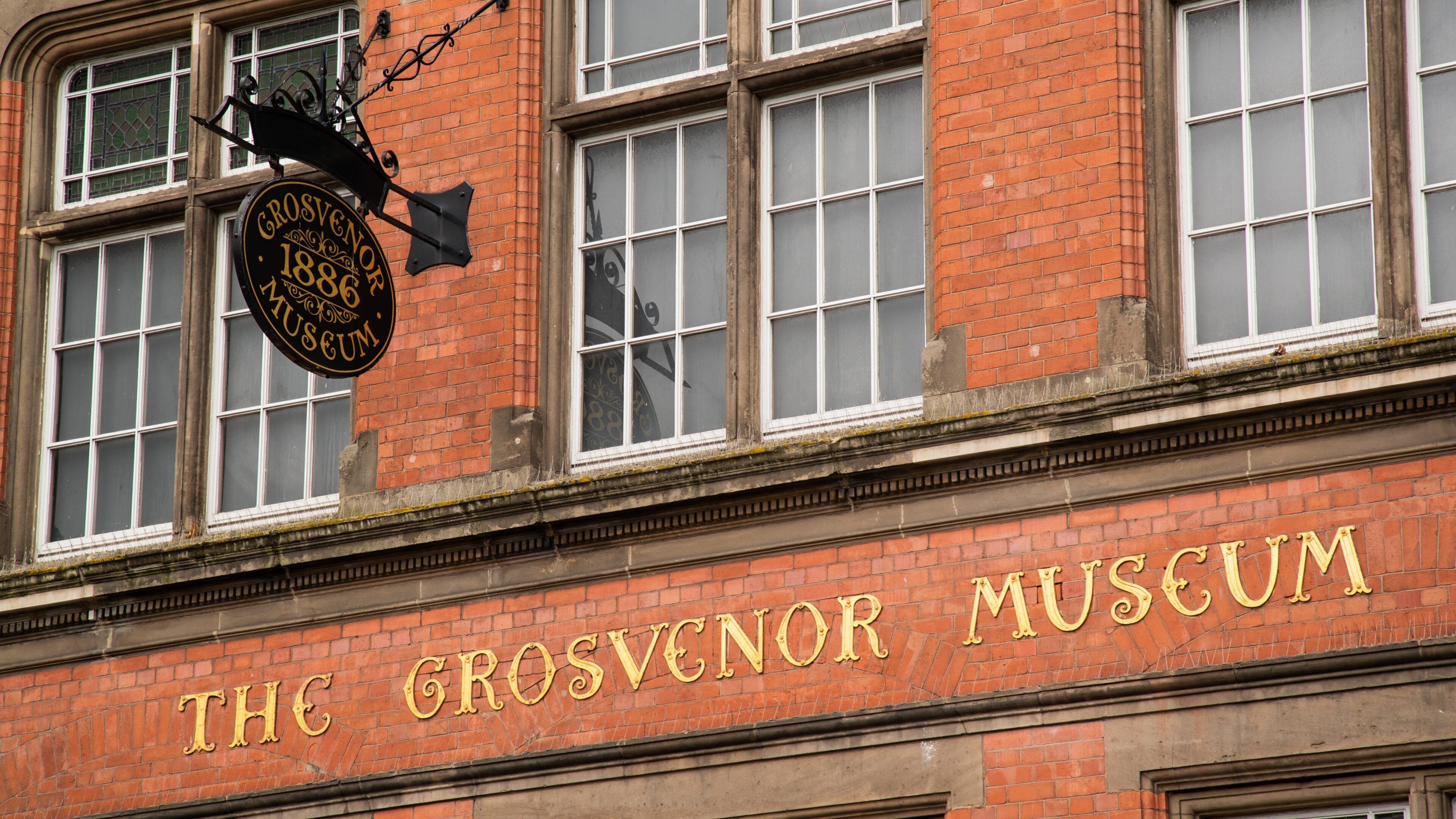 Grosvenor Museum featuring signage