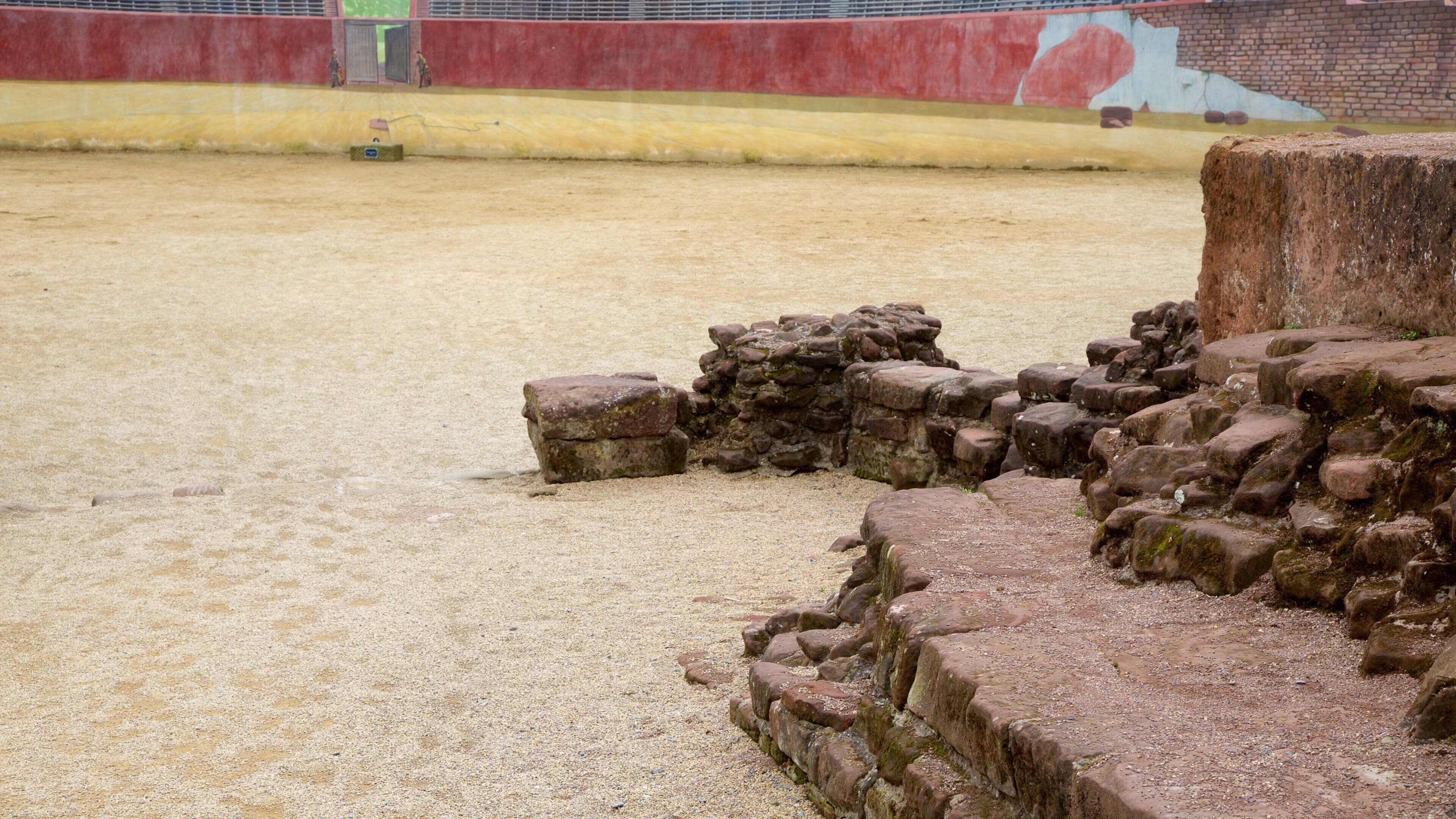 Roman Amphitheatre showing heritage elements and a ruin
